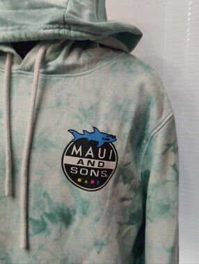 Maui and Sons Mint Tie-Dye Hoodie
